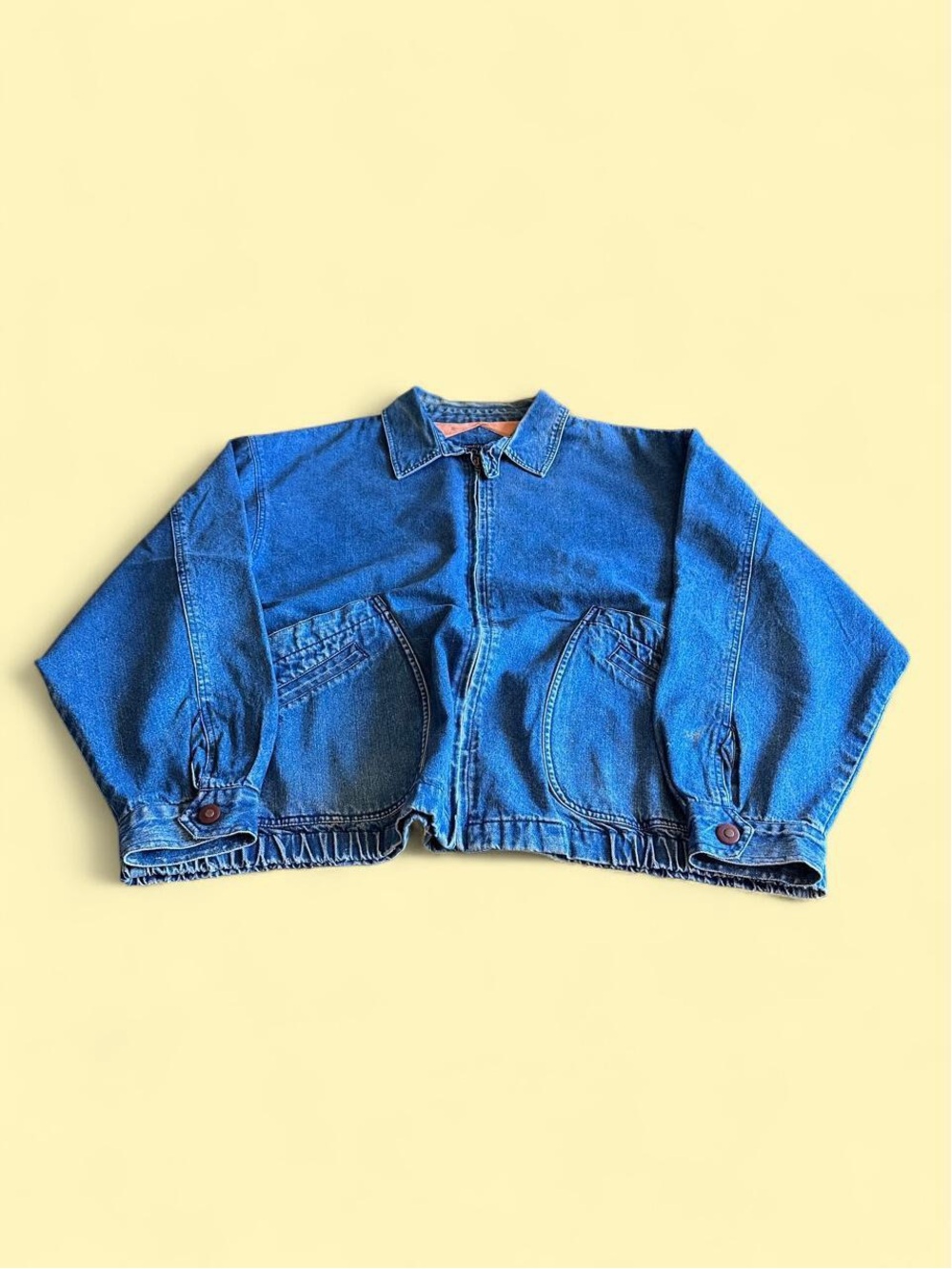 Vintage Cambridge Classics Denim Harrington Jacket Boxy Fit Men’s Size L